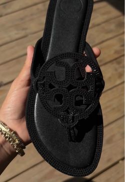 Tory Burch Miller Crystal Sandal Black