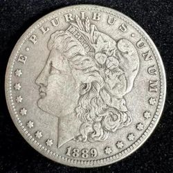 1889 CC Morgan Silver Dollar
