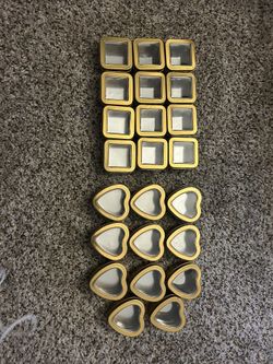 Gold Metal Tins (Candy Jars)