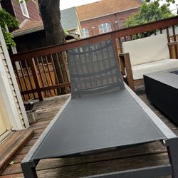 Clian 26.5'' Outdoor Aluminum Chaise Lounge Set