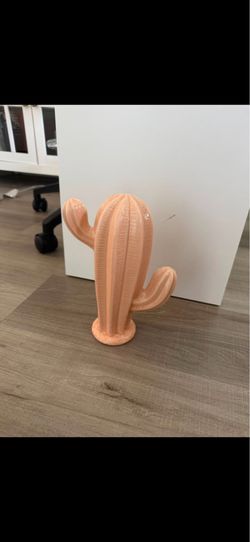 Cute peach cactus ceramic