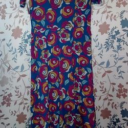 LuLaRoe Ana Dress with roses Size 3X NWT and Never worn