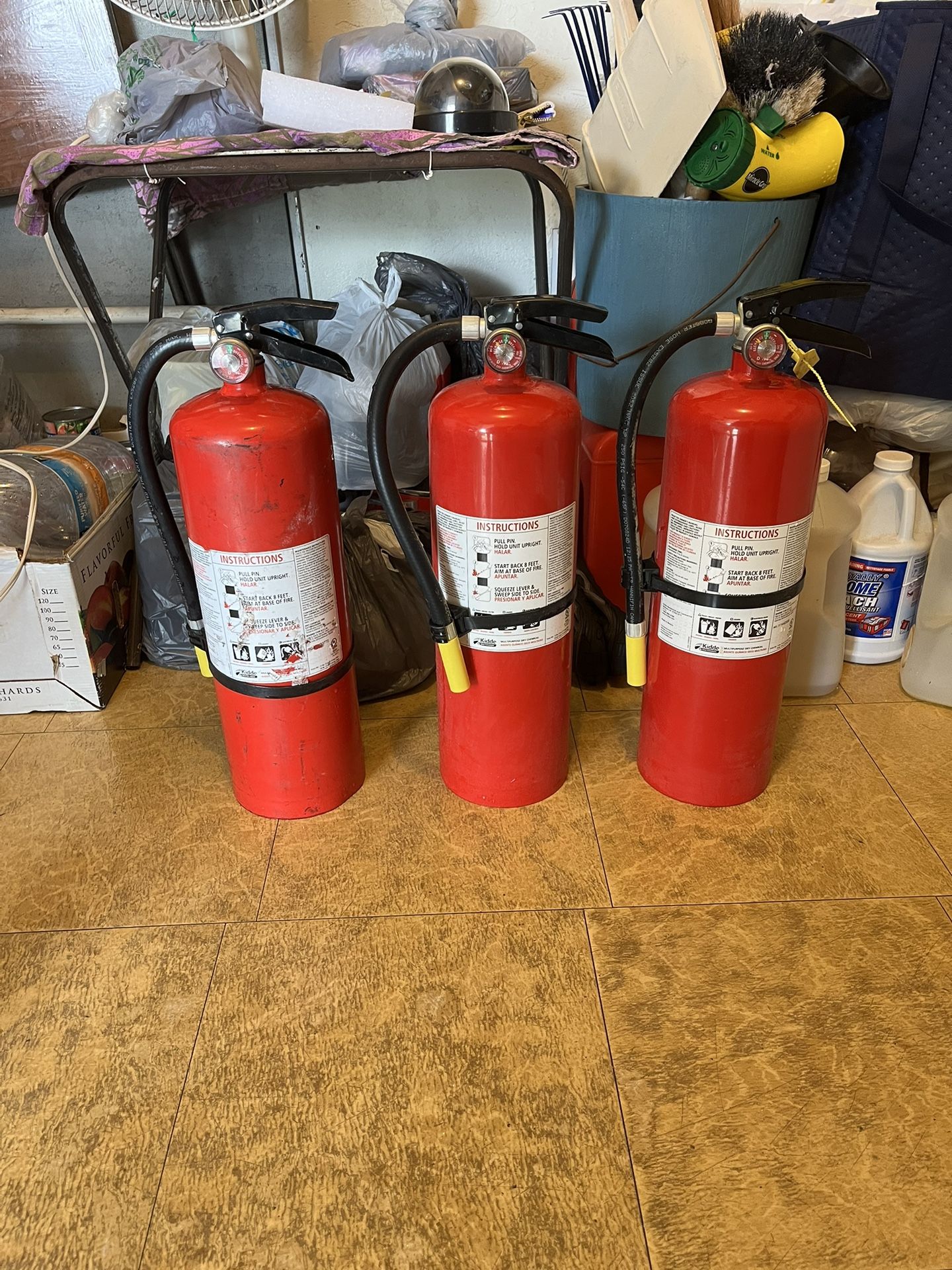 3 Fire Extinguishers