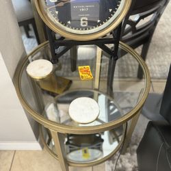 Brand New Gold Side/End Table