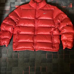 Nike x NOCTA Air Down Puffer Jacket Sunset Red Men’s XXL Drake 