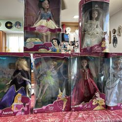 Disney Porcelain Keepsake Dolls $39.00 Each
