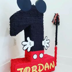 Pinata - Party - Birthday- Minnie Or Mickey Mouse - Safary