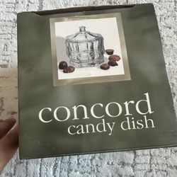 Concord Glass Candy Dish with Lid