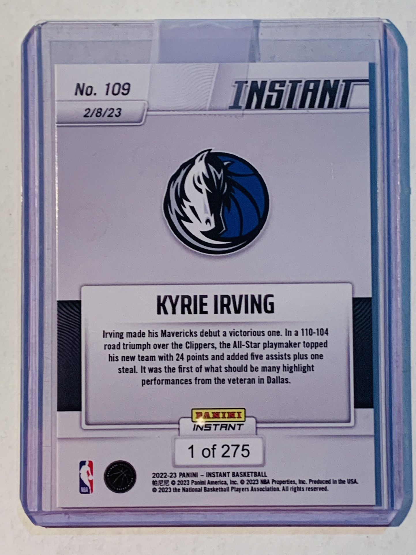 Kyrie Irving NBA Dallas Mavericks Card for Sale in San Antonio, TX 