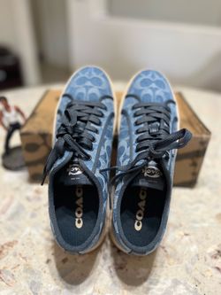 Coach Canvas Sneaker In Signature Denim size 10 NIB