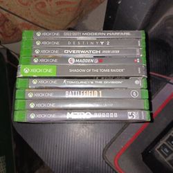 Lot Of Xbox One Games On Disk Read Description 