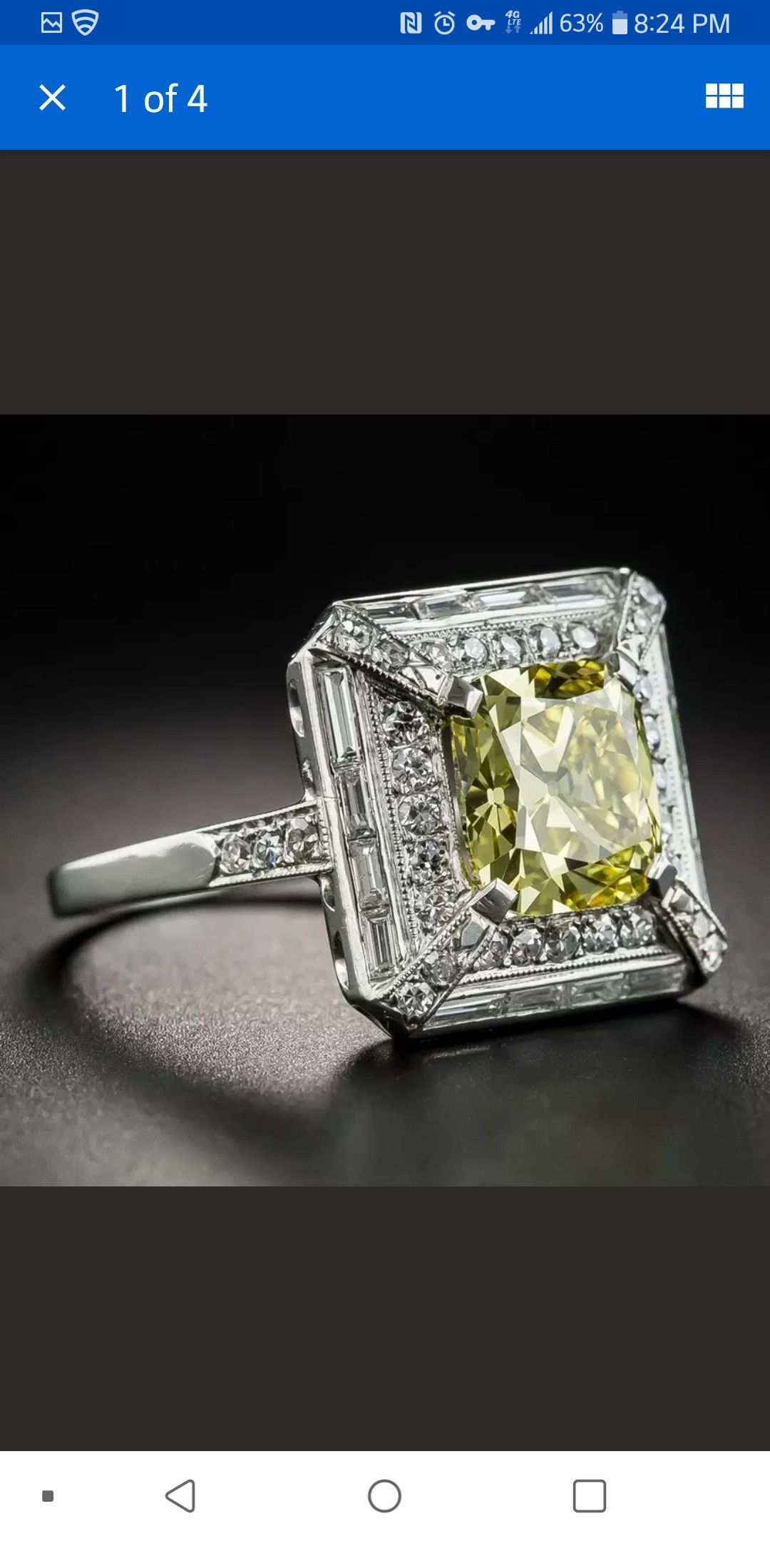 Beautiful new Silver s925 faux citrine ring size 6