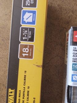 Dewalt And Porter Cable Finish Nails