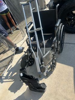 Wheel chair -Crutches -boot