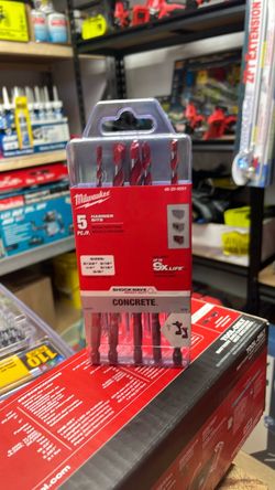 Milwaukee 5-Piece Concrete Hammer Drill Bit Set
