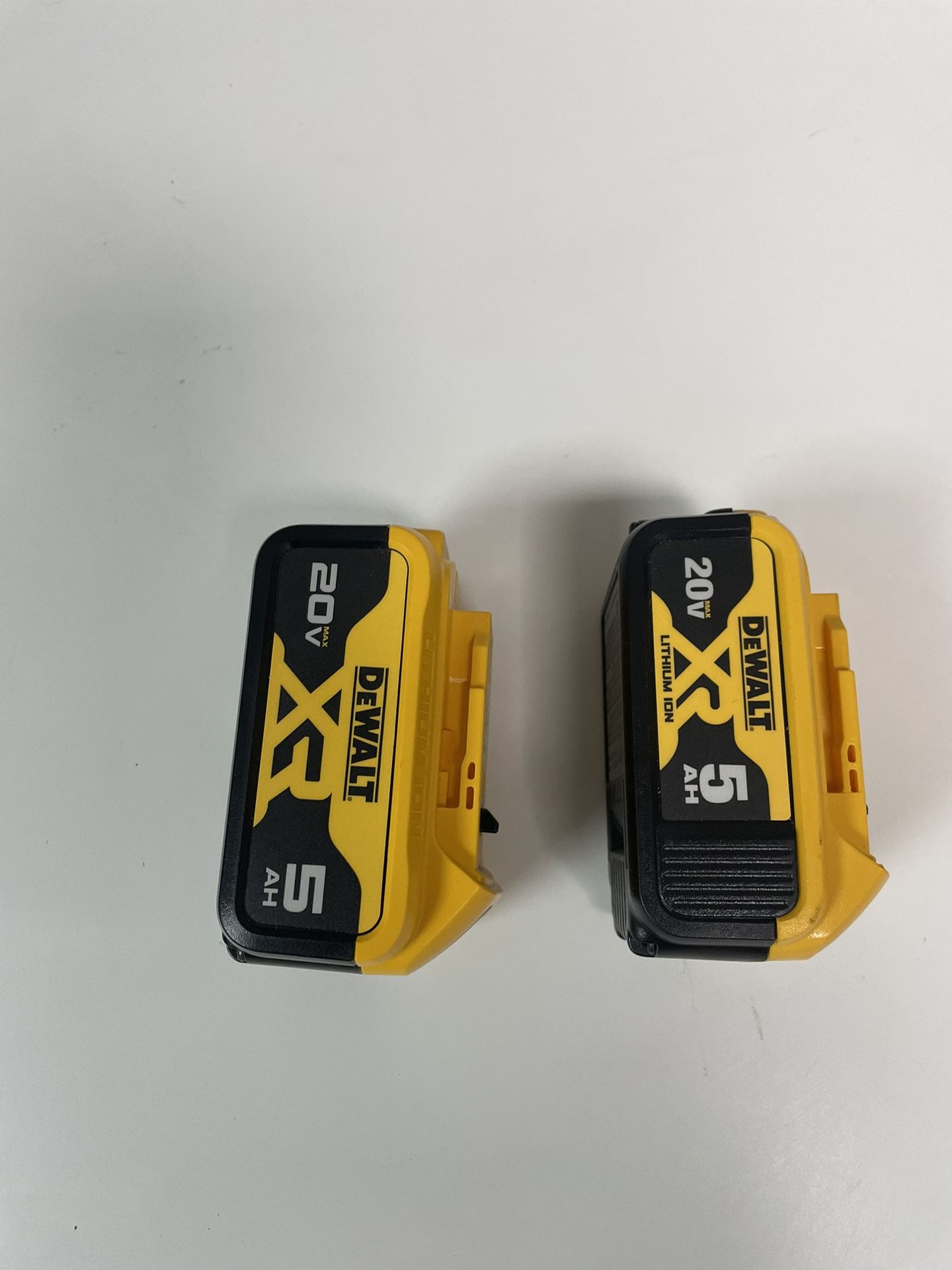 Two 5.0 Dewalt Batteries