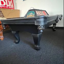 Pool Table 8ft ( Free Delivery & Set Up & New Color Felt Of Your Choice ) 