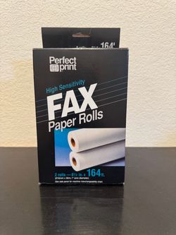 New Perfect Print High Sensitivity Fax Paper Two Rolls
