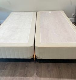 California King Bed Bundle:  Sto-A-Way box spring by Seahawk Designs, Inc. And Metal Bed frame