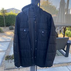 The North Face Men's Black Hooded Puffer Jacket