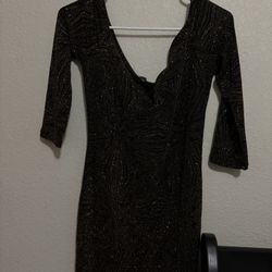 Black And Gold Dress Sparkly So Pretty 