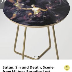 Vintage Painting Side Table