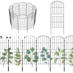 Metal Rustproof Garden Fence Border Small Animal Plant 10 Panel Total Size Height 36", Length 10 feet New condition