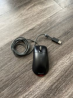 Microsoft USB Plug In Computer Mouse Black