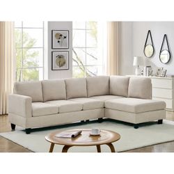 Beige Sectional Couch