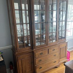 Natural Oak Hutch