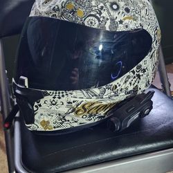 Scorpion Helmet + Sena 10c LARGE