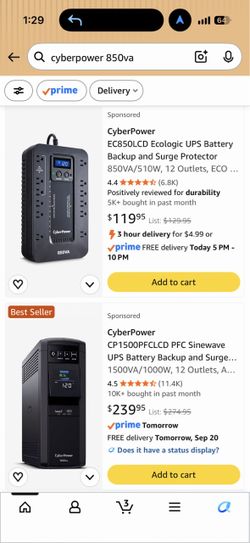 Battery Backup + Surge Protecter
