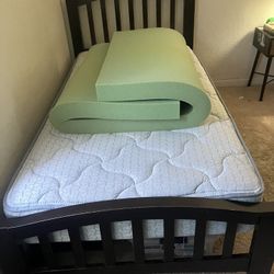 $80 Wood Framed Twin Sized Bed