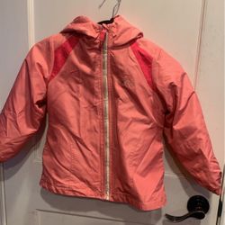 Winter Coat 2  Piece Coat With Fleece Jacket Oshkosh Toddler Girl 6x 