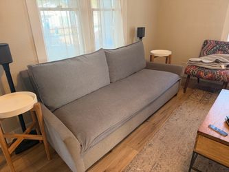 West Elm Bliss Queen Sleeper Sofa / Pull-Out Bed – Gray – $650