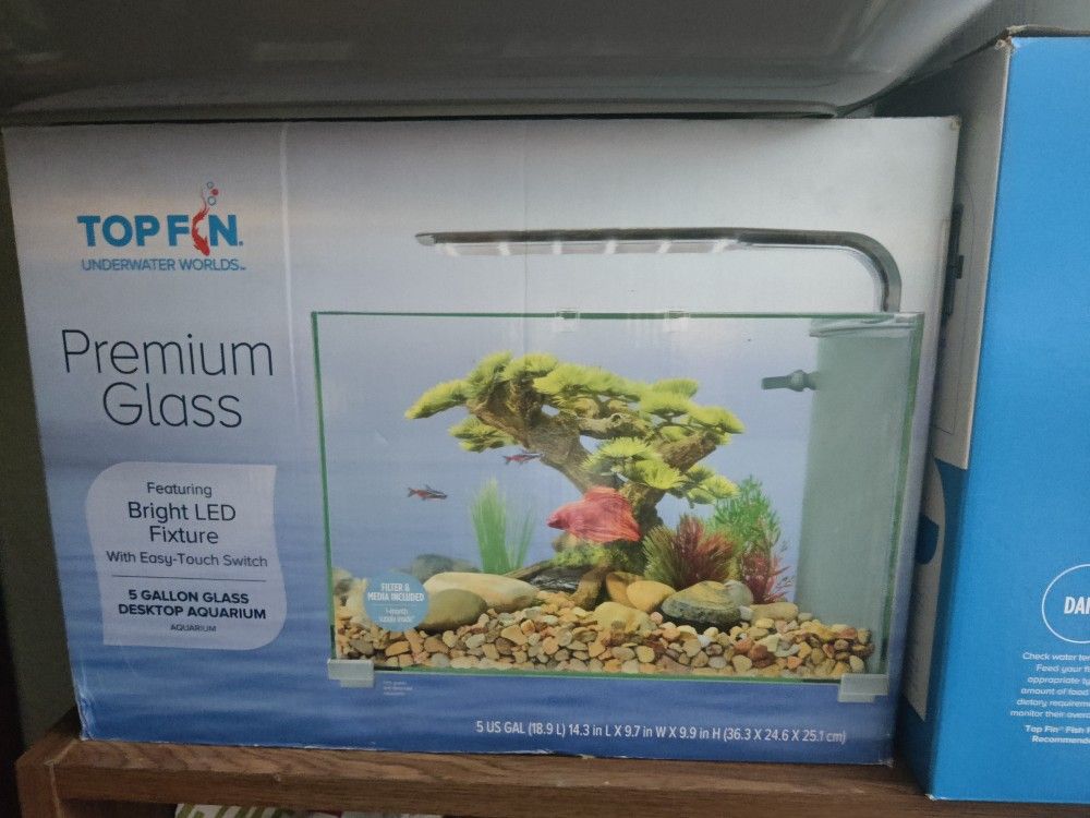 Top Fin® Premium Glass Aquarium - 5 Gallon