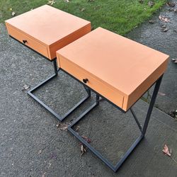 Orange Nightstands 