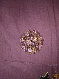 Purple Brooch