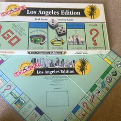 Vintage Monopoly Los Angeles Edition Real Estate Trading Hasbro Board Game New