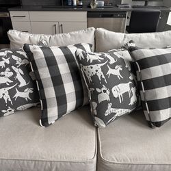 Four Cute Decorative Couch Pillows