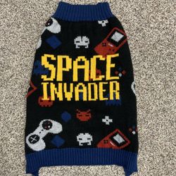 “Space Invader” Dog Sweater