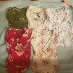 Newborn long sleeve onesies