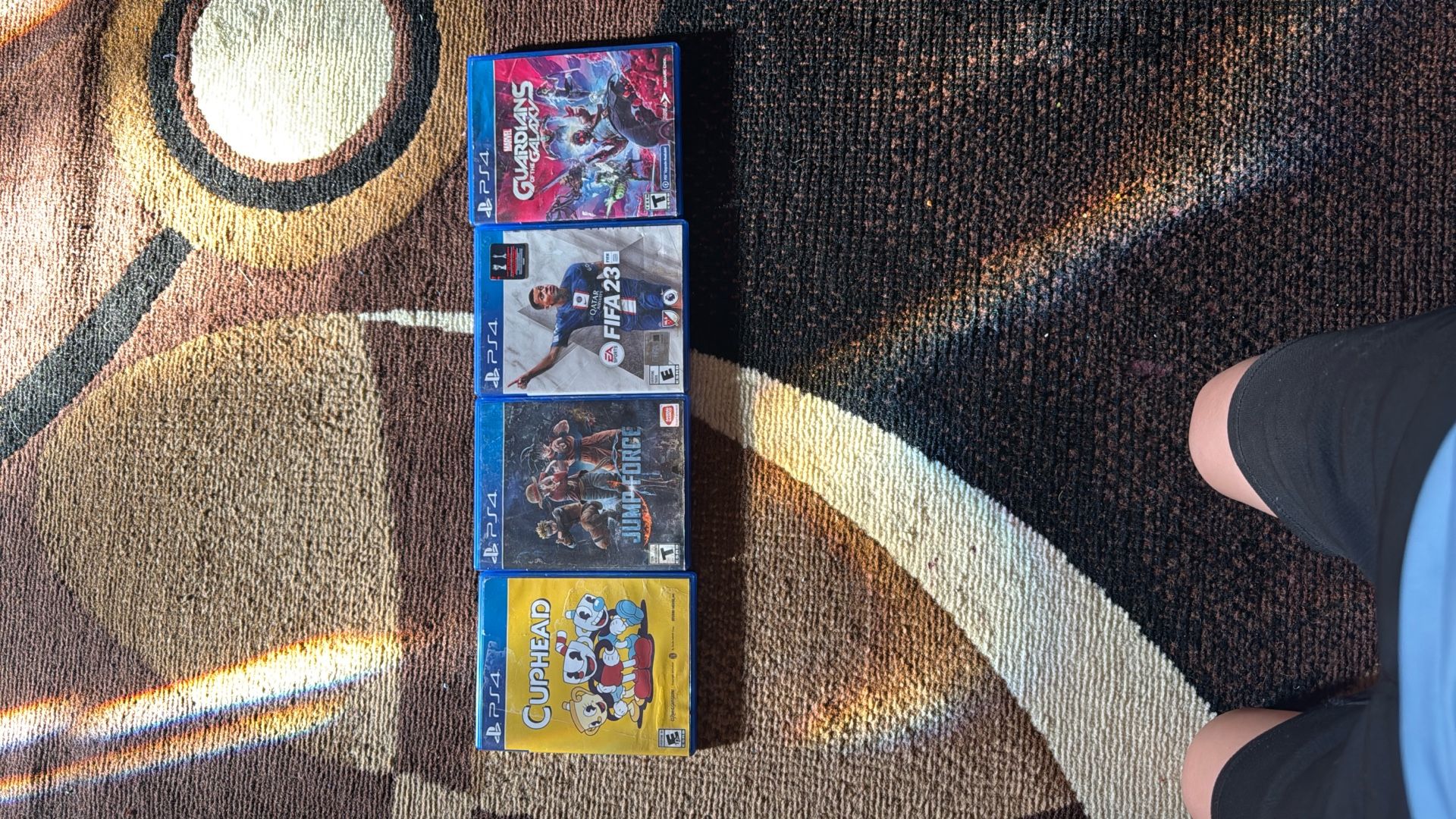Ps, Four Games, Cuphead, Jump, Force Fifa 2023 And Guardian Of The Galaxies