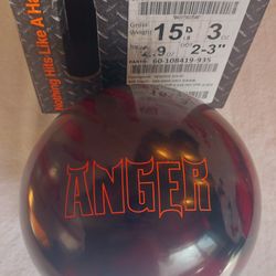 15lb Hammer Anger Solid Bowling Ball