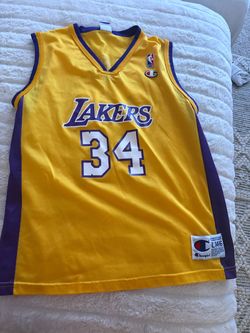 Champion Authentic Yellow Purple Jersey Size L