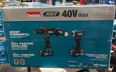 Makita XGT 40V Max Brushless 2-Pc Combo Kit GT200D