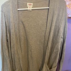 Tan/light Brown/grey Sweater  