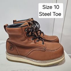 Rockrooster Steel Toe Work Boots Size 10