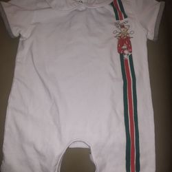 Guci Infant Romper, Jumpsuit. Size 6 Months