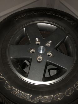 Jeep Wrangler rims and tires